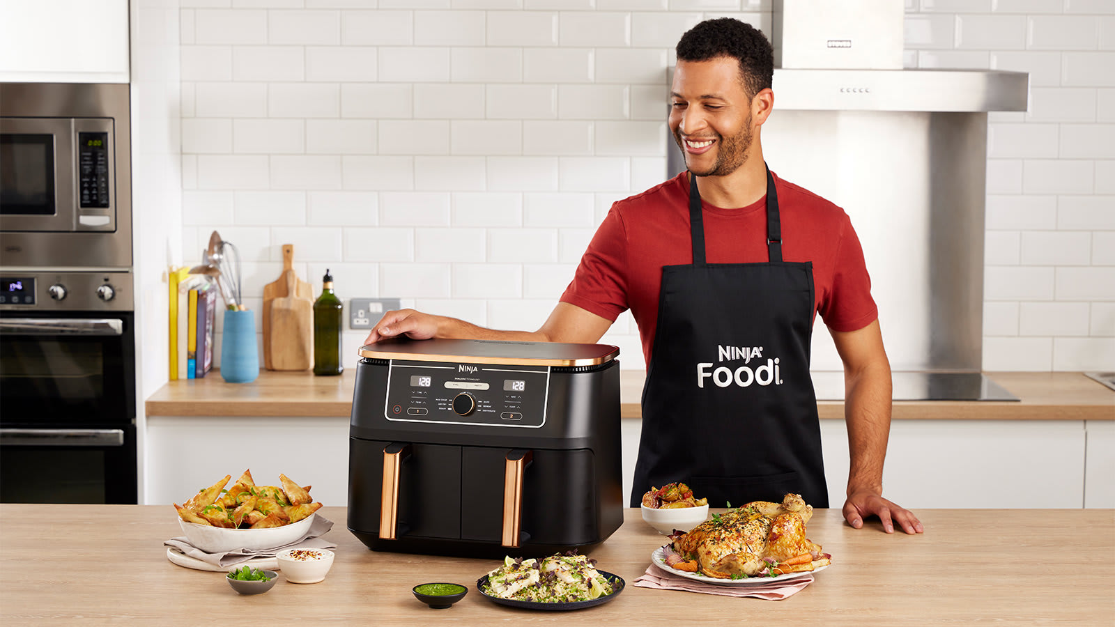 Copper Dual Zone Air Fryer AF400UKDBCP Black Friday Ninja UK